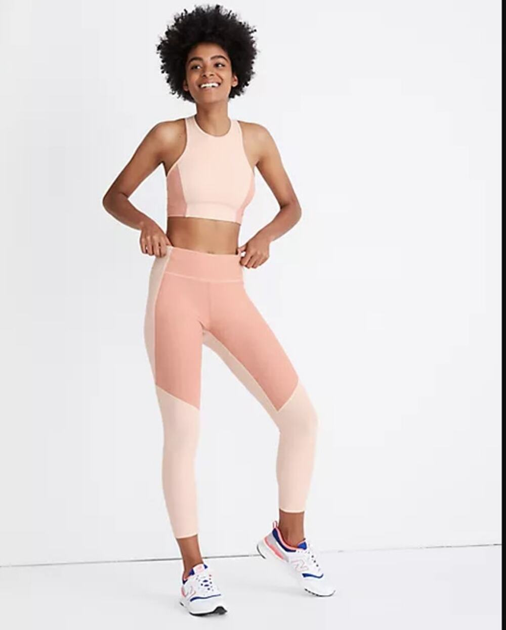 Outdoor Voices® x Madewell 3/4 Warmup Leggings Women's Size Large Pink Leggings